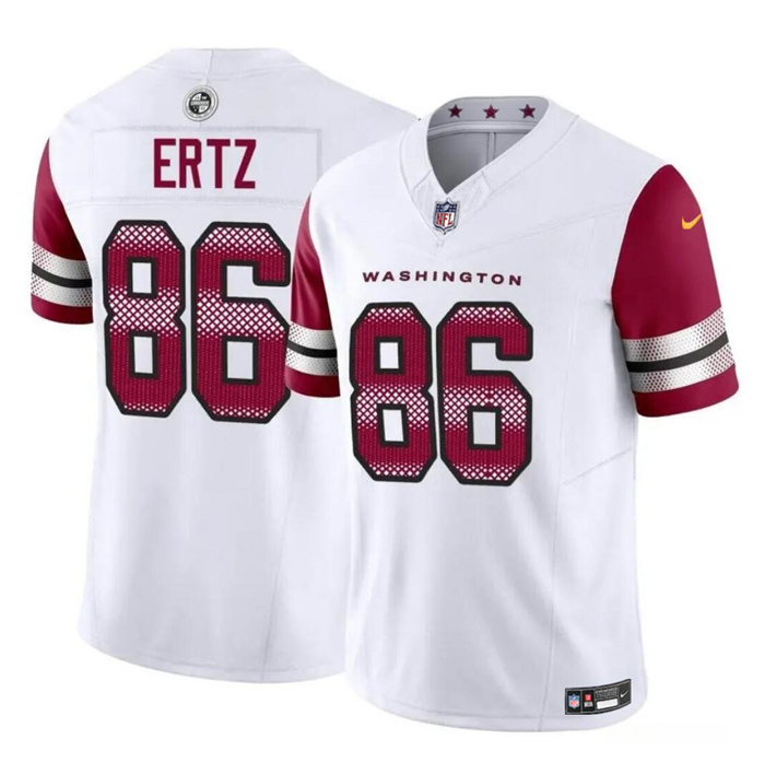 Men's Washington Commanders #86 Zach Ertz White 2023 F.U.S.E. Vapor Limited Football Stitched Jersey